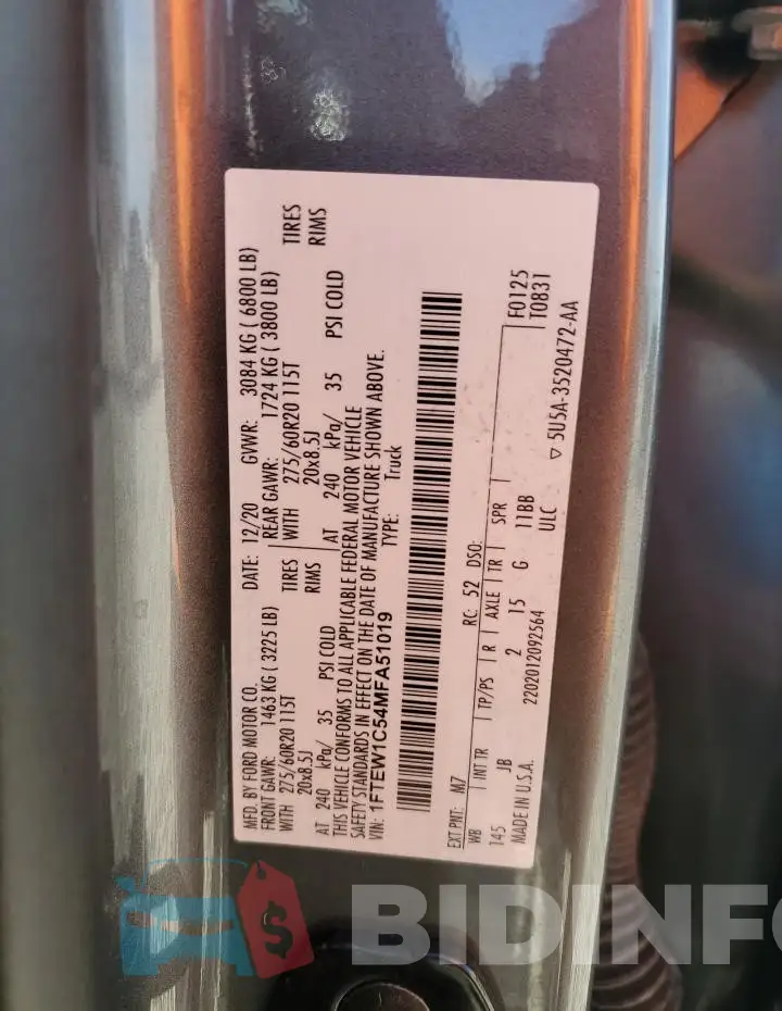 1FTEW1C54MFA51019 Photo# 12