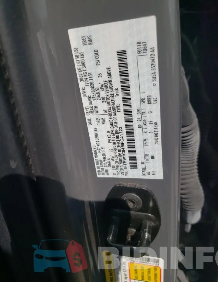 1FTEW1C84MFC41722 Photo# 12