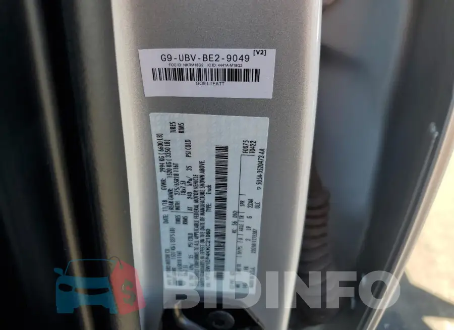 1FTEW1EP4KKC21060 Photo# 12
