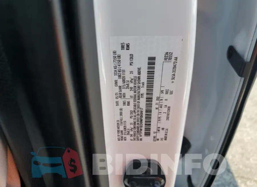 1FTFW1ED0MFB69917 Photo# 12