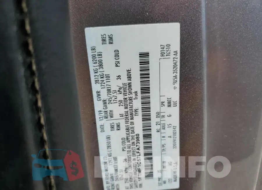 1FTMF1C57LFA73980 Photo# 12