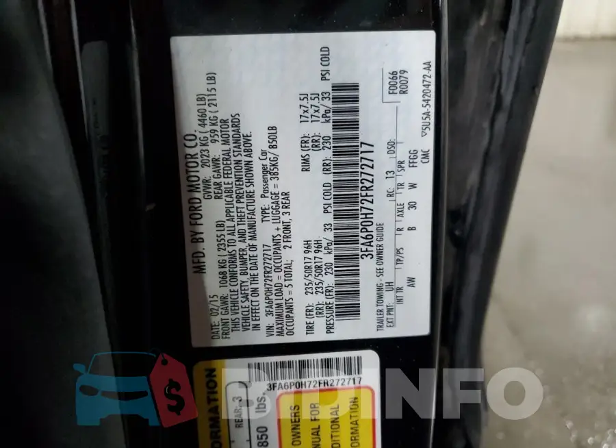 3FA6P0H72FR272717 Photo# 12