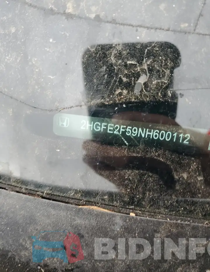 2HGFE2F59NH600112 Photo# 12