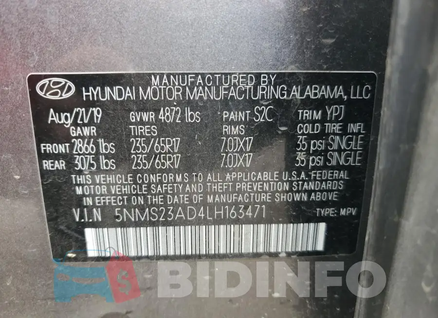 5NMS23AD4LH163471 Photo# 13