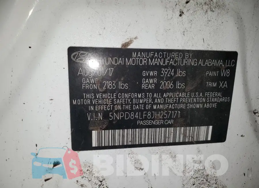 5NPD84LF8JH257171 Photo# 12