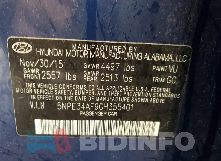 5NPE34AF9GH355401 Photo# 12