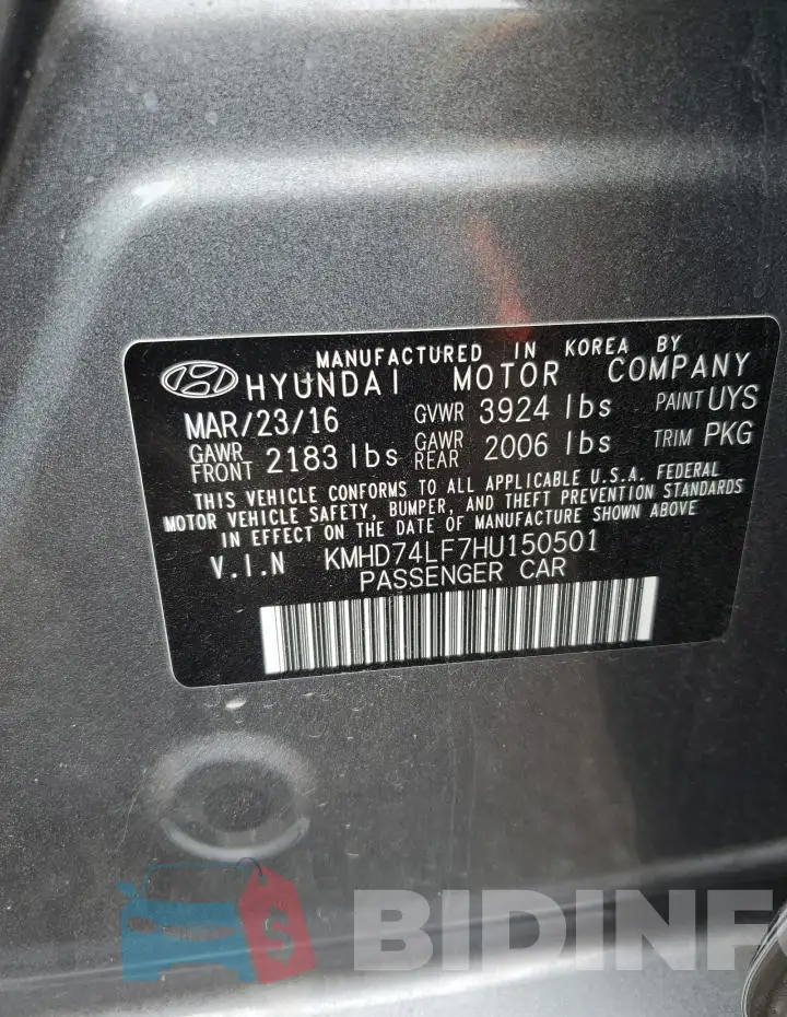 KMHD74LF7HU150501 Photo# 12