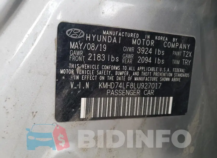KMHD74LF8LU927017 Photo# 13