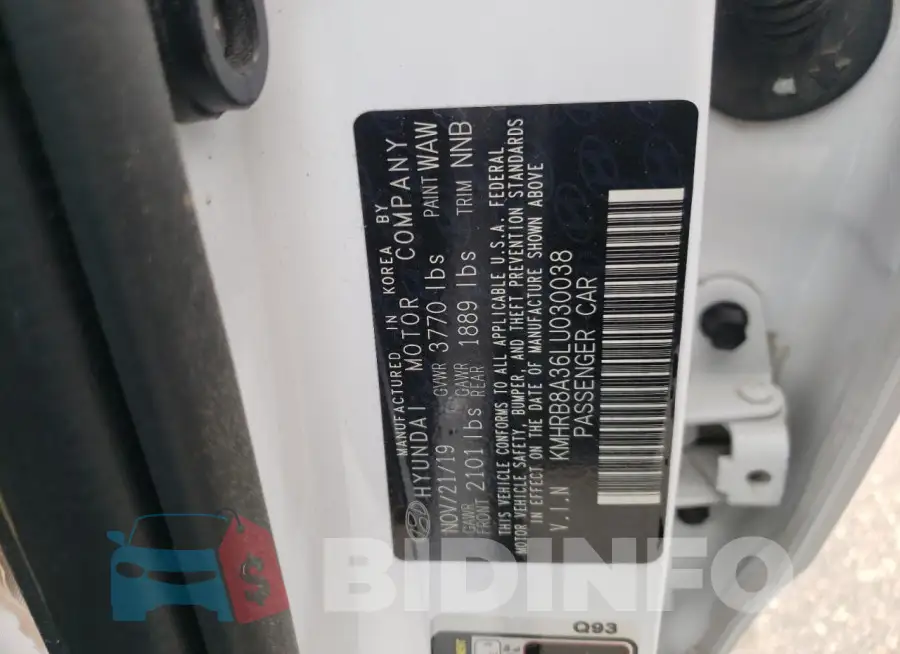 KMHRB8A36LU030038 Photo# 12