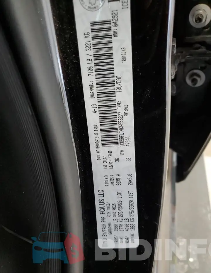 1C6SRFLT4KN853277 Photo# 13