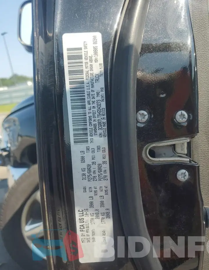 3C6RR7LT5HG543273 Photo# 13