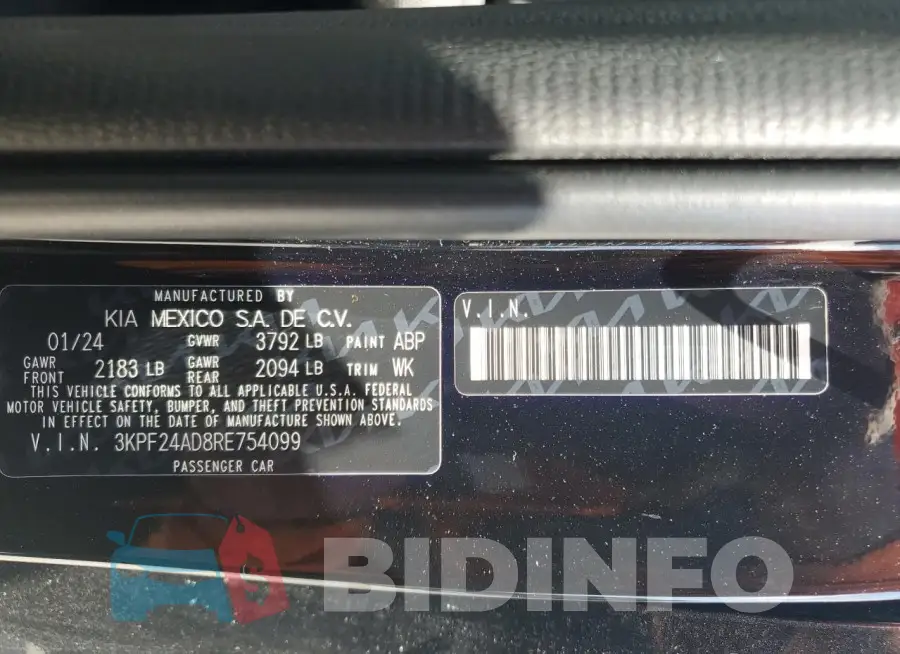 3KPF24AD8RE754099 Photo# 12