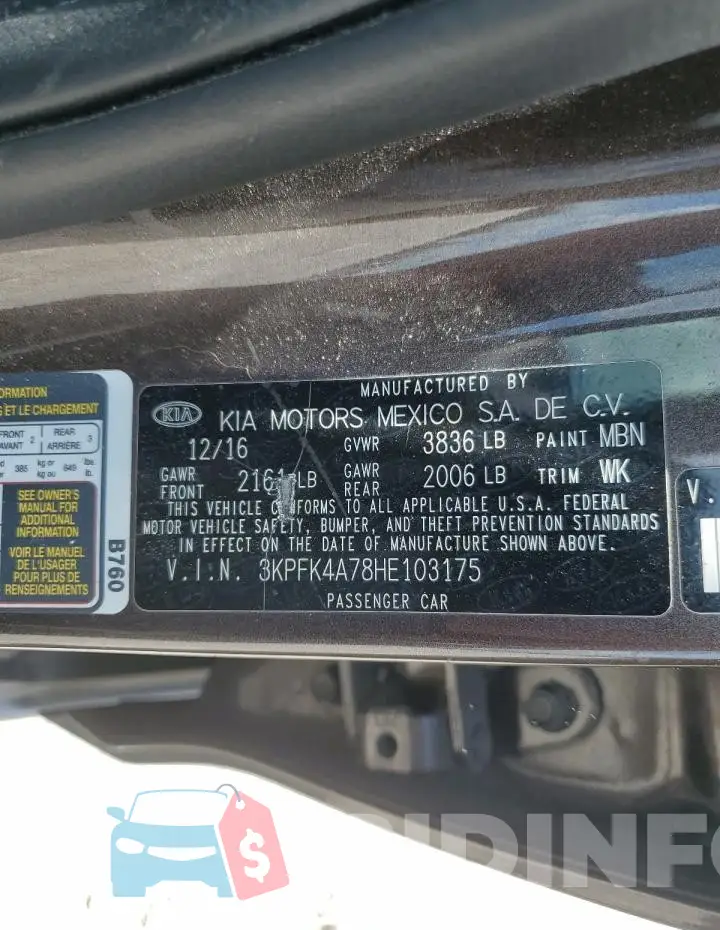 3KPFK4A78HE103175 Photo# 13