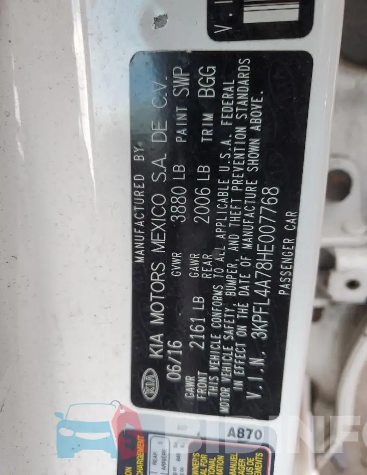 3KPFL4A78HE007768 Photo# 12
