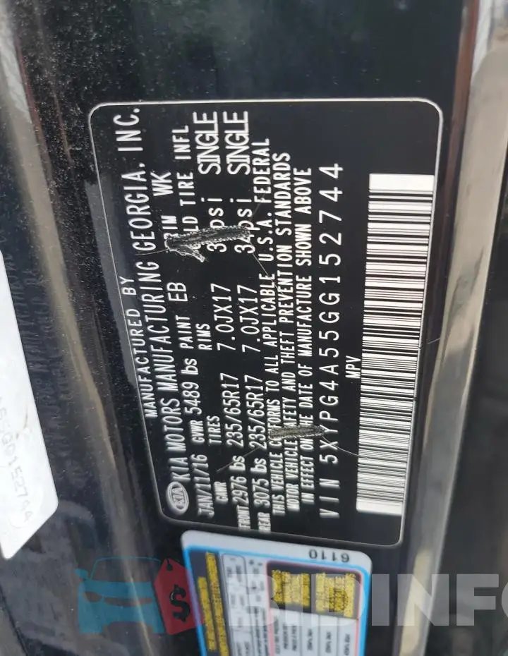 5XYPG4A55GG152744 Photo# 13