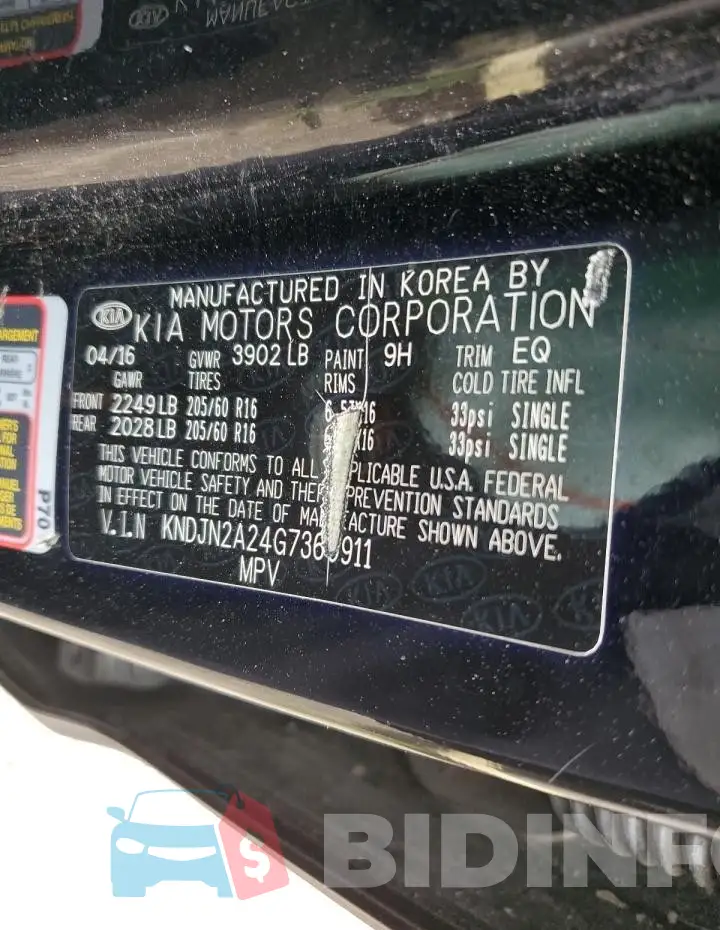 KNDJN2A24G7360911 Photo# 12