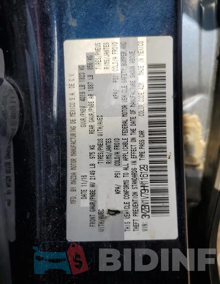 3MZBN1V79HM116129 Photo# 12