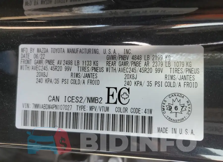 7MMVABDM4PN107027 Photo# 13