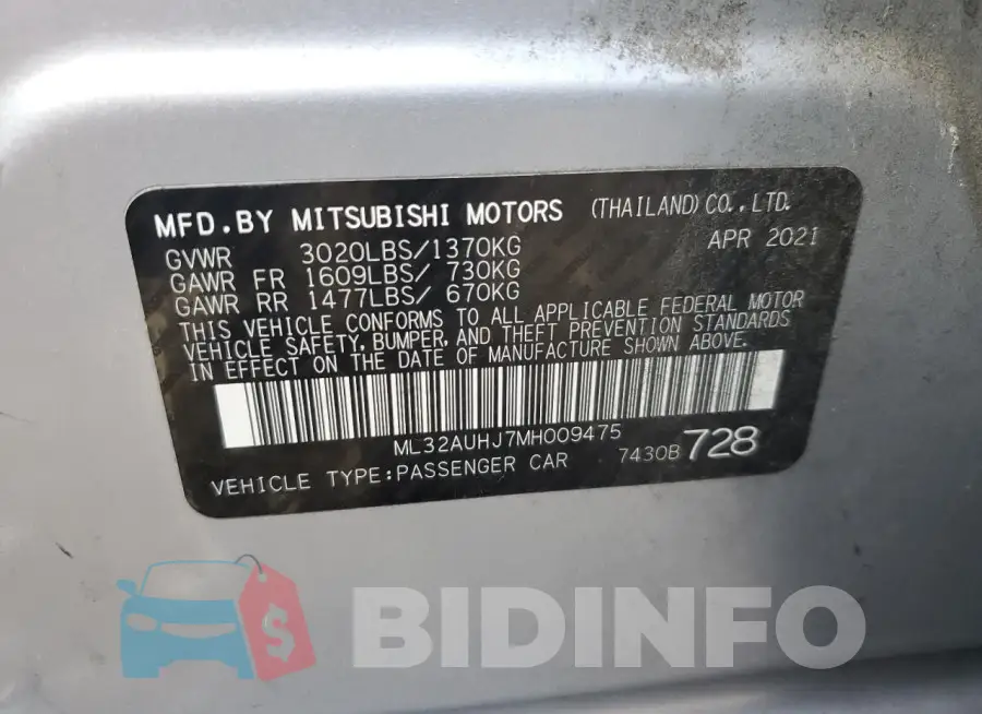 ML32AUHJ7MH009475 Photo# 12