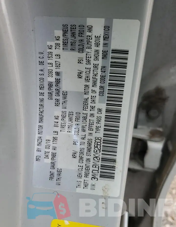 3MYDLBYV2KY525608 Photo# 12