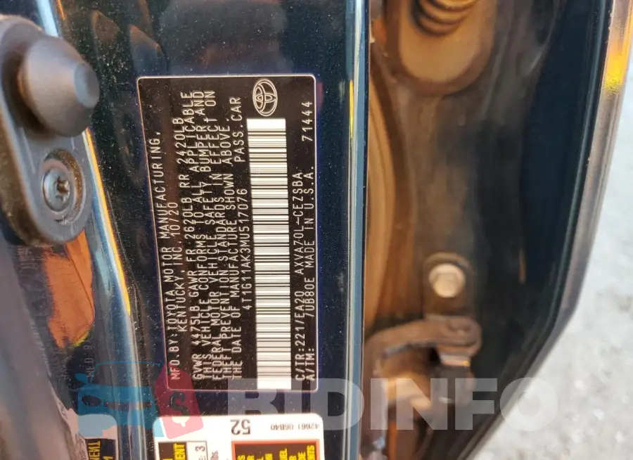 4T1G11AK3MU517076 Photo# 12
