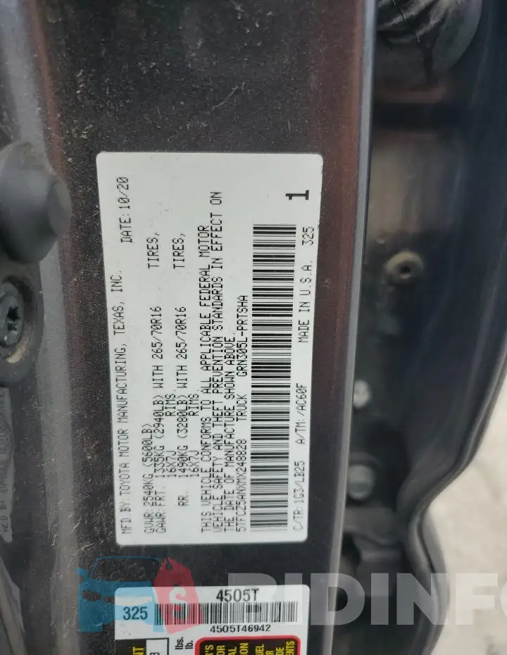 5TFCZ5ANXMX248828 Photo# 12