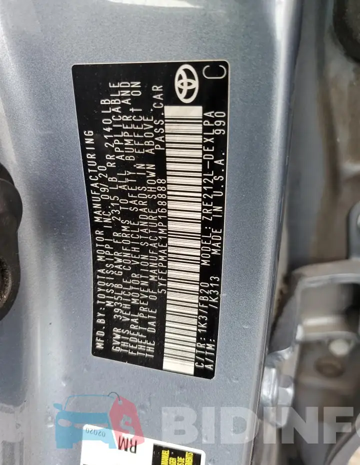 5YFEPMAE1MP168888 Photo# 12