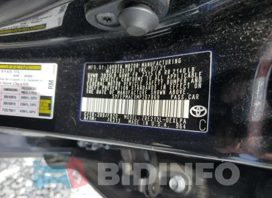 5YFEPMAEXMP267869 Photo# 12