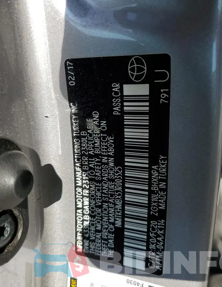 NMTKHMBX5JR003525 Photo# 12