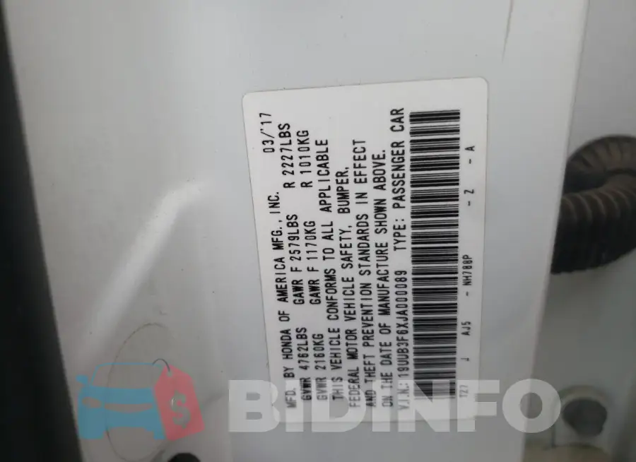 19UUB3F6XJA000089 Photo# 13
