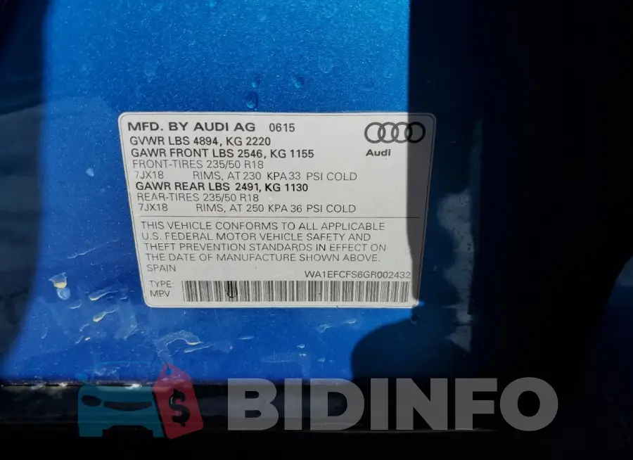 WA1EFCFS6GR002432 Photo# 13