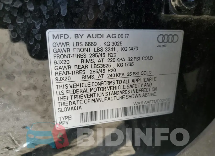 WA1LAAF71JD004311 Photo# 12