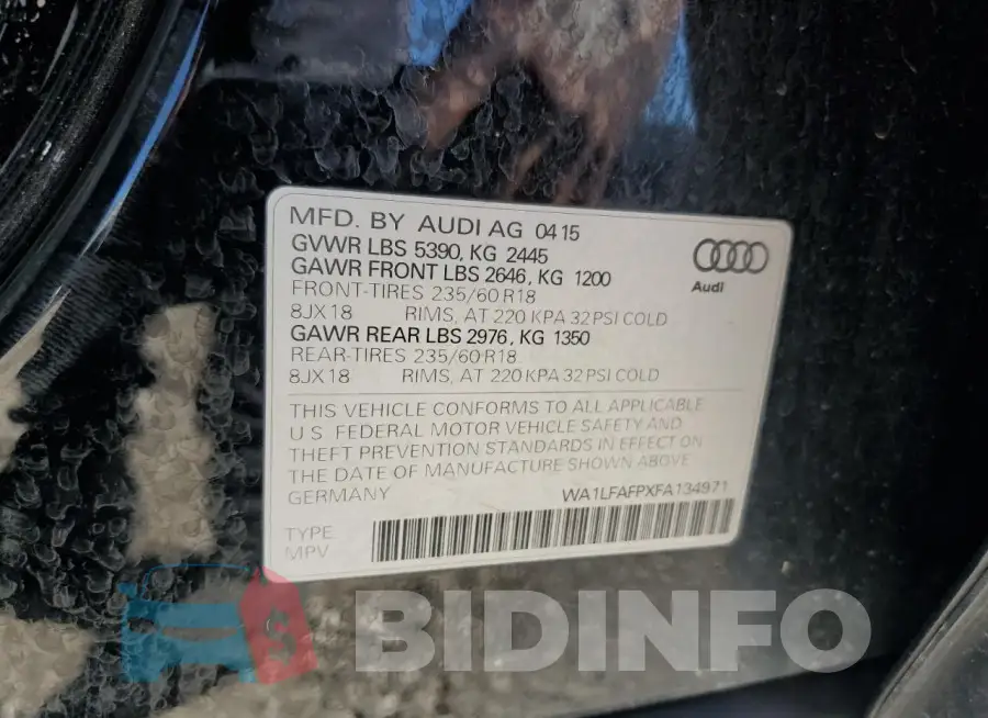 WA1LFAFPXFA134971 Photo# 13