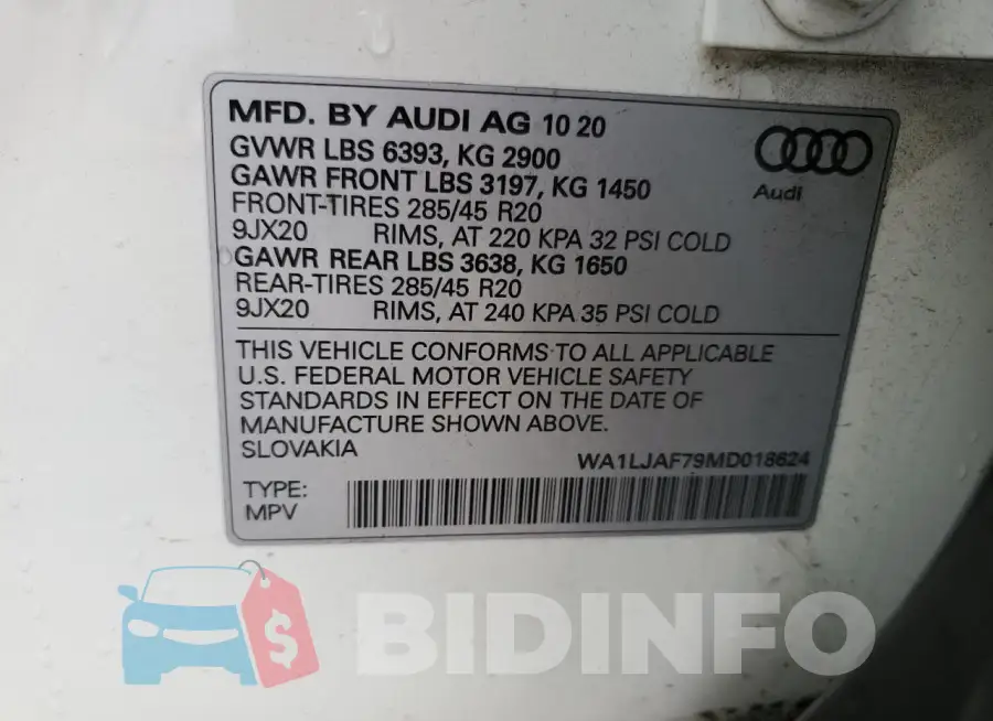 WA1LJAF79MD018624 Photo# 13