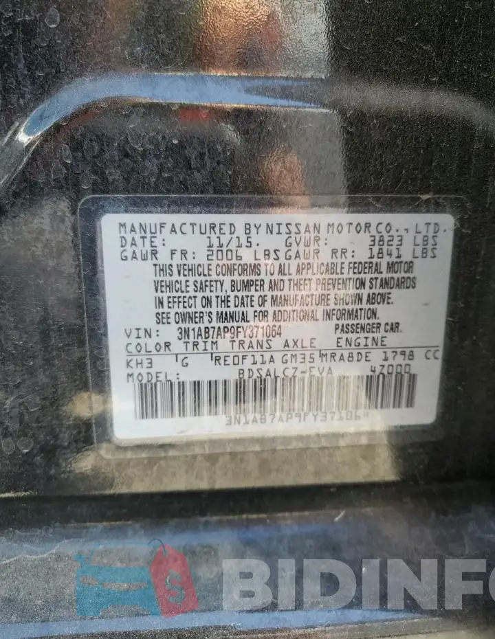 3N1AB7AP9FY371064 Photo# 13
