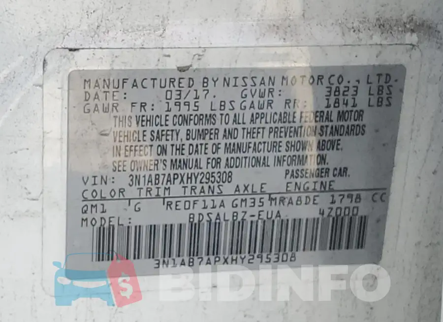 3N1AB7APXHY295308 Photo# 12