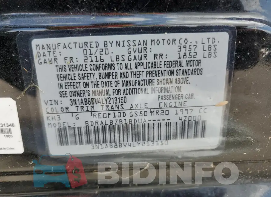 3N1AB8BV4LY213150 Photo# 13
