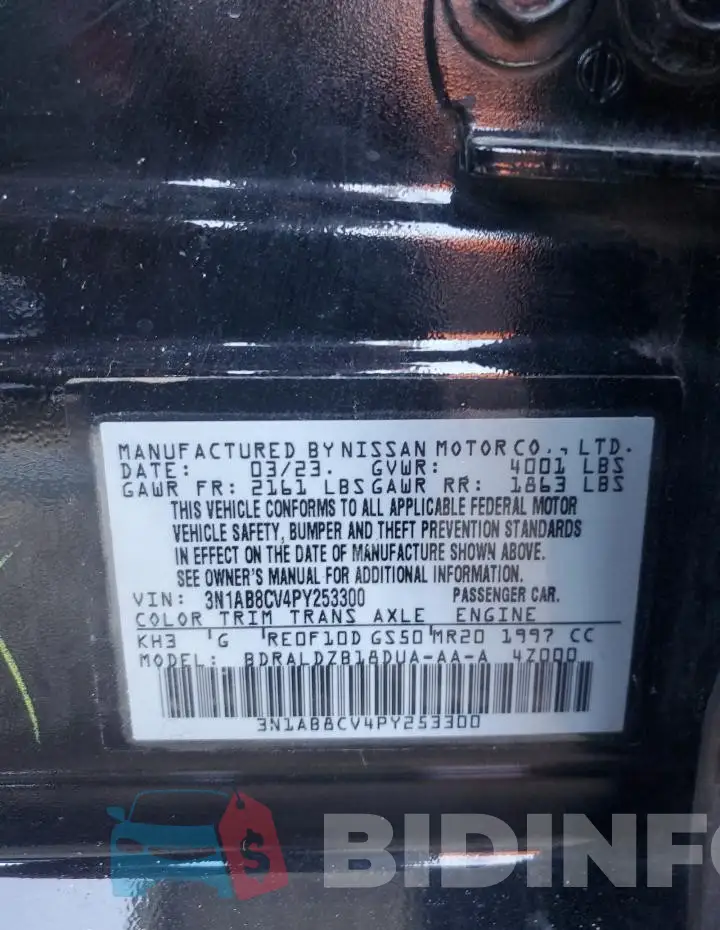 3N1AB8CV4PY253300 Photo# 12