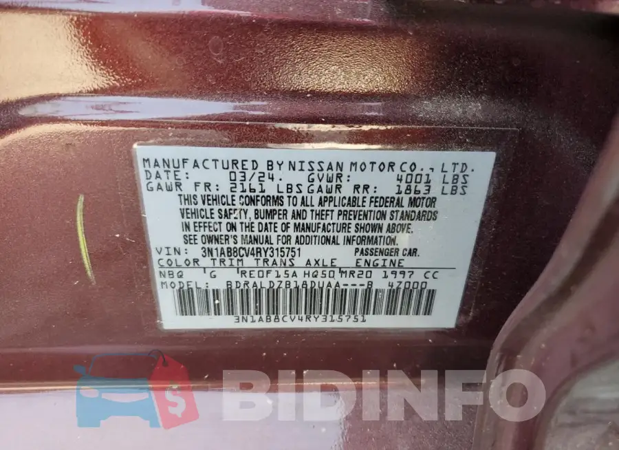 3N1AB8CV4RY315751 Photo# 12