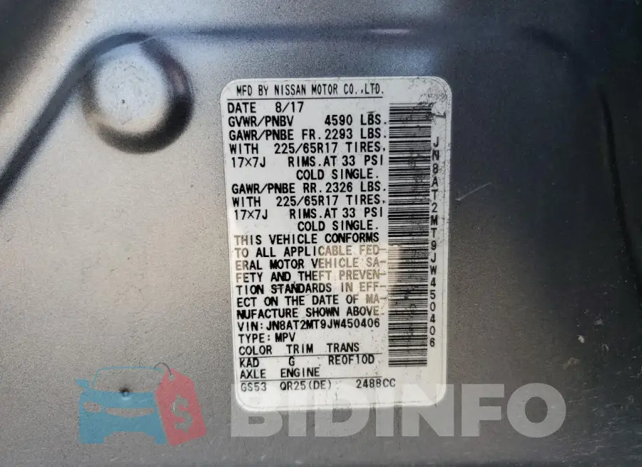 JN8AT2MT9JW450406 Photo# 13