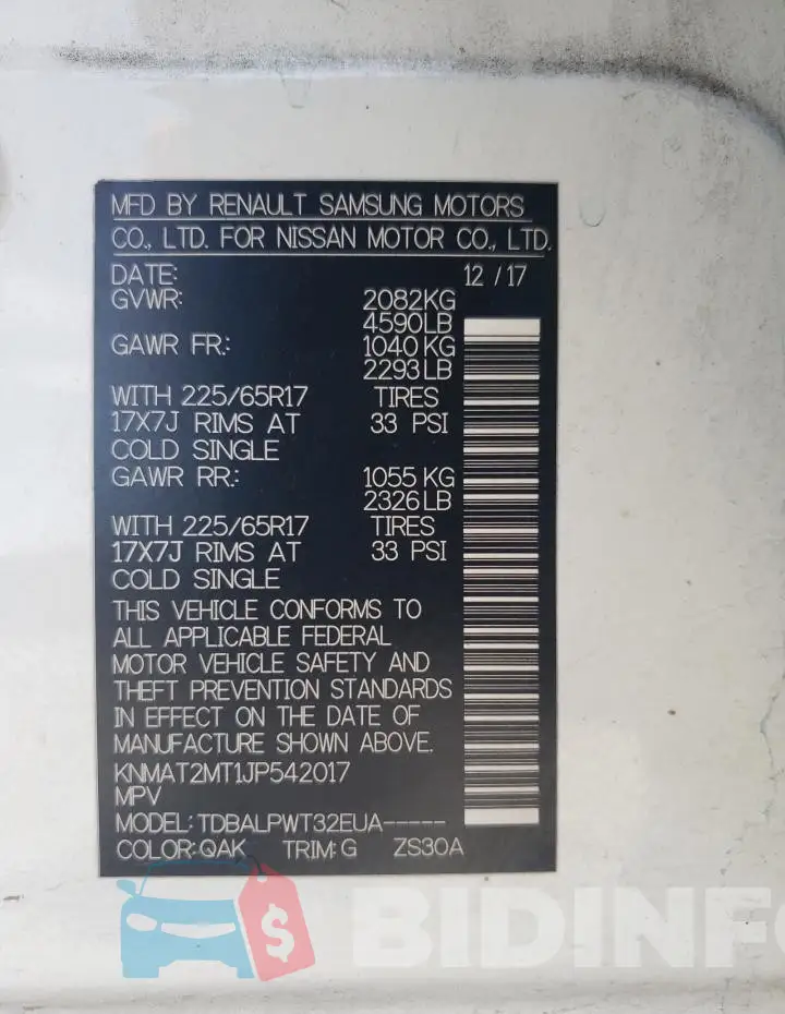 KNMAT2MT1JP542017 Photo# 13