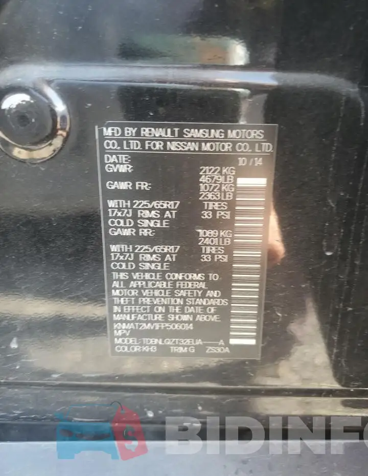 KNMAT2MV1FP506014 Photo# 14