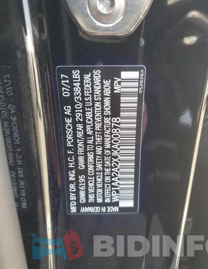 WP1AA2A2XJKA00878 Photo# 13