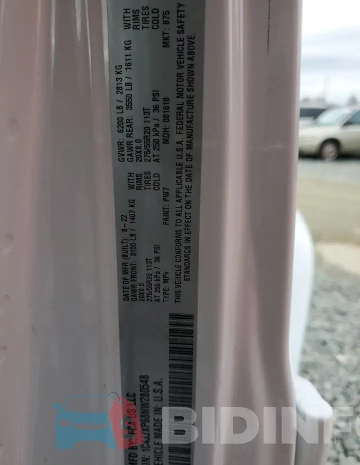 1C4JJXP68NW280548 Photo# 13