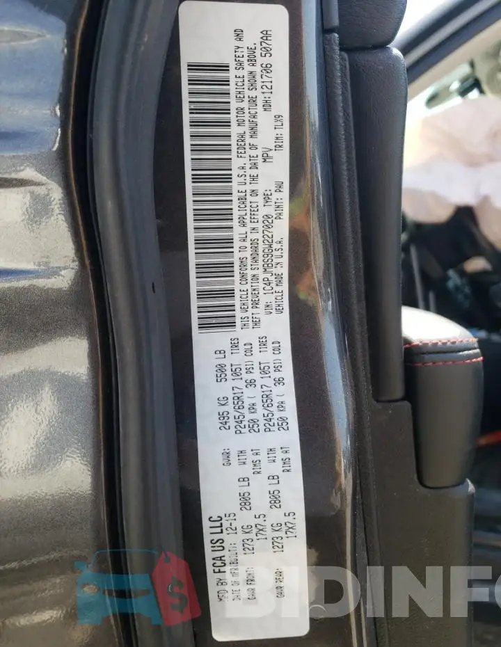 1C4PJMBS9GW227020 Photo# 12