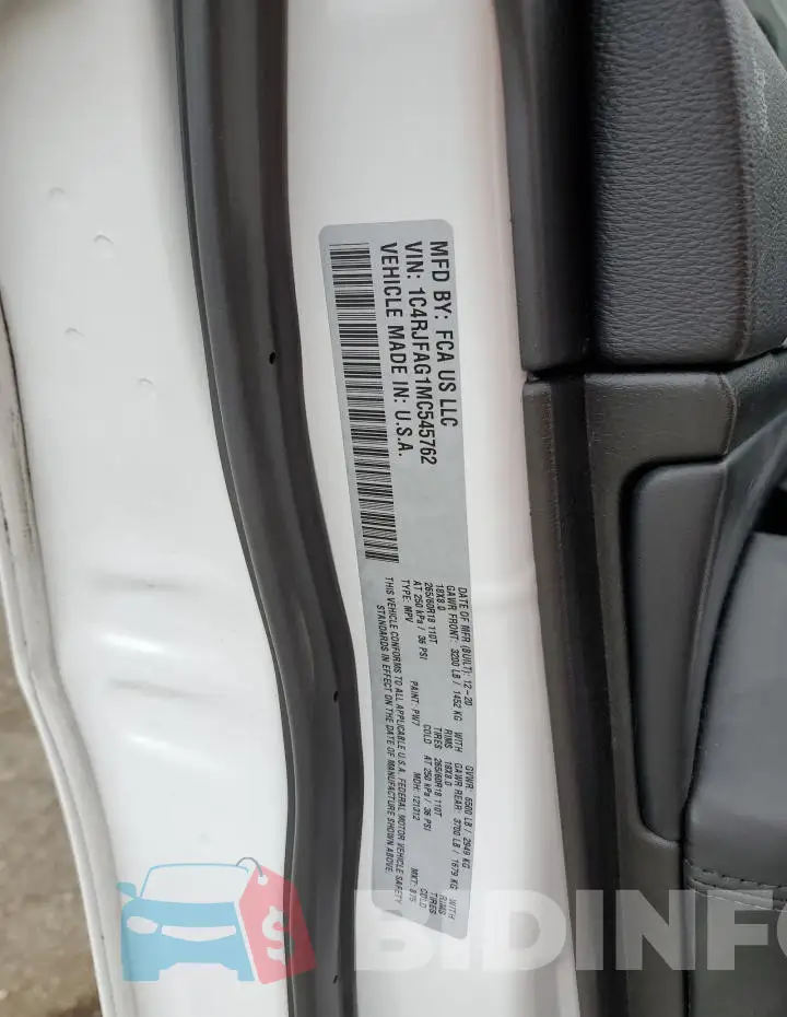 1C4RJFAG1MC545762 Photo# 14