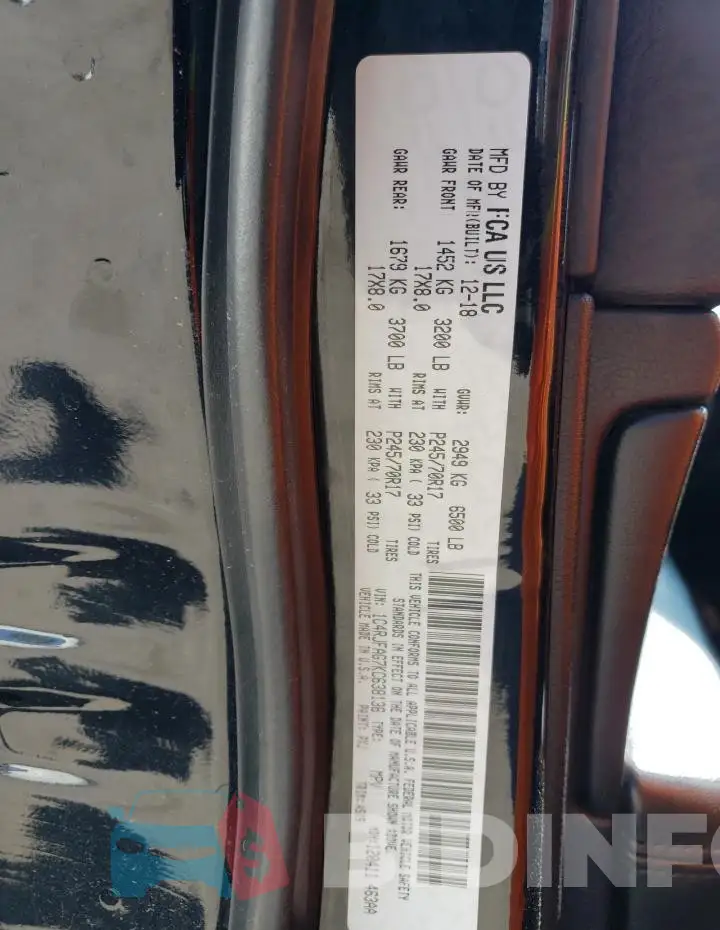1C4RJFAG7KC638136 Photo# 14