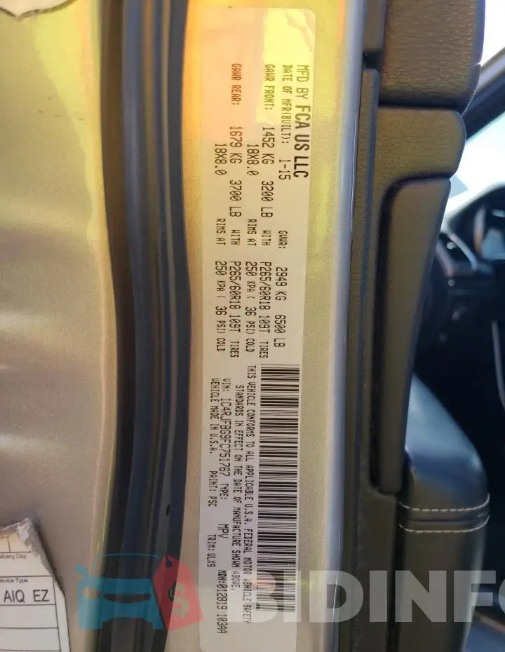 1C4RJFBG9FC751767 Photo# 12