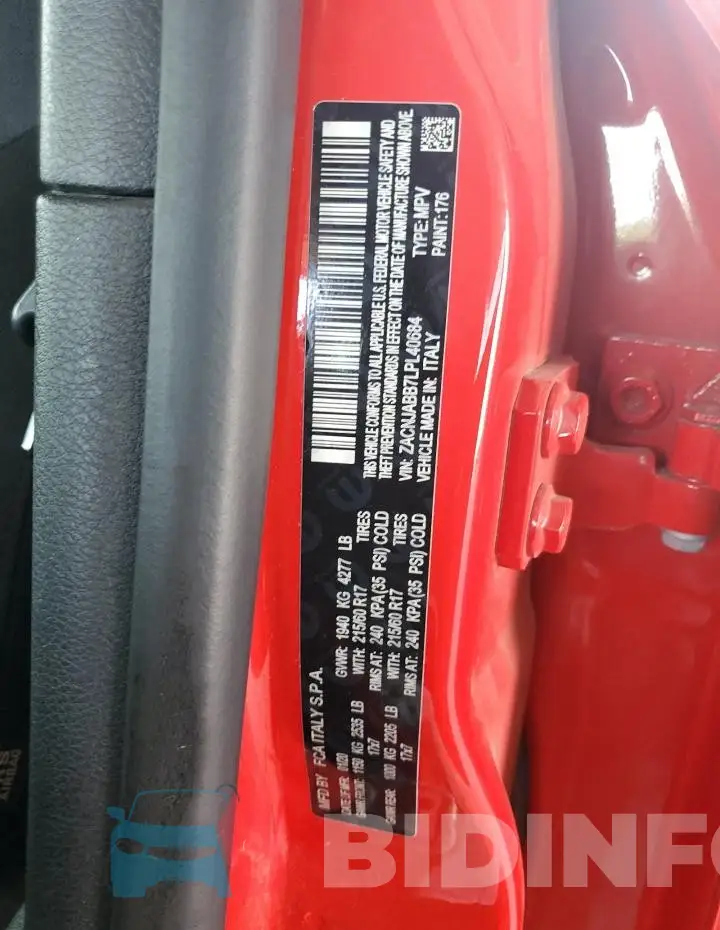 ZACNJABB7LPL40684 Photo# 12