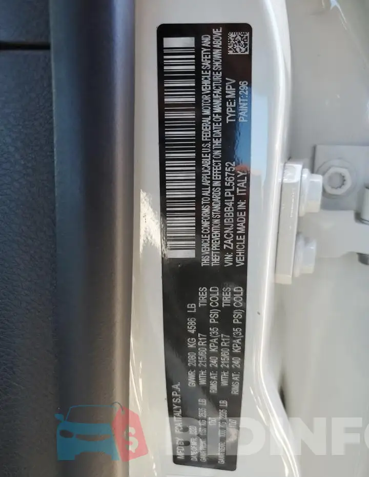 ZACNJBBB4LPL56752 Photo# 12
